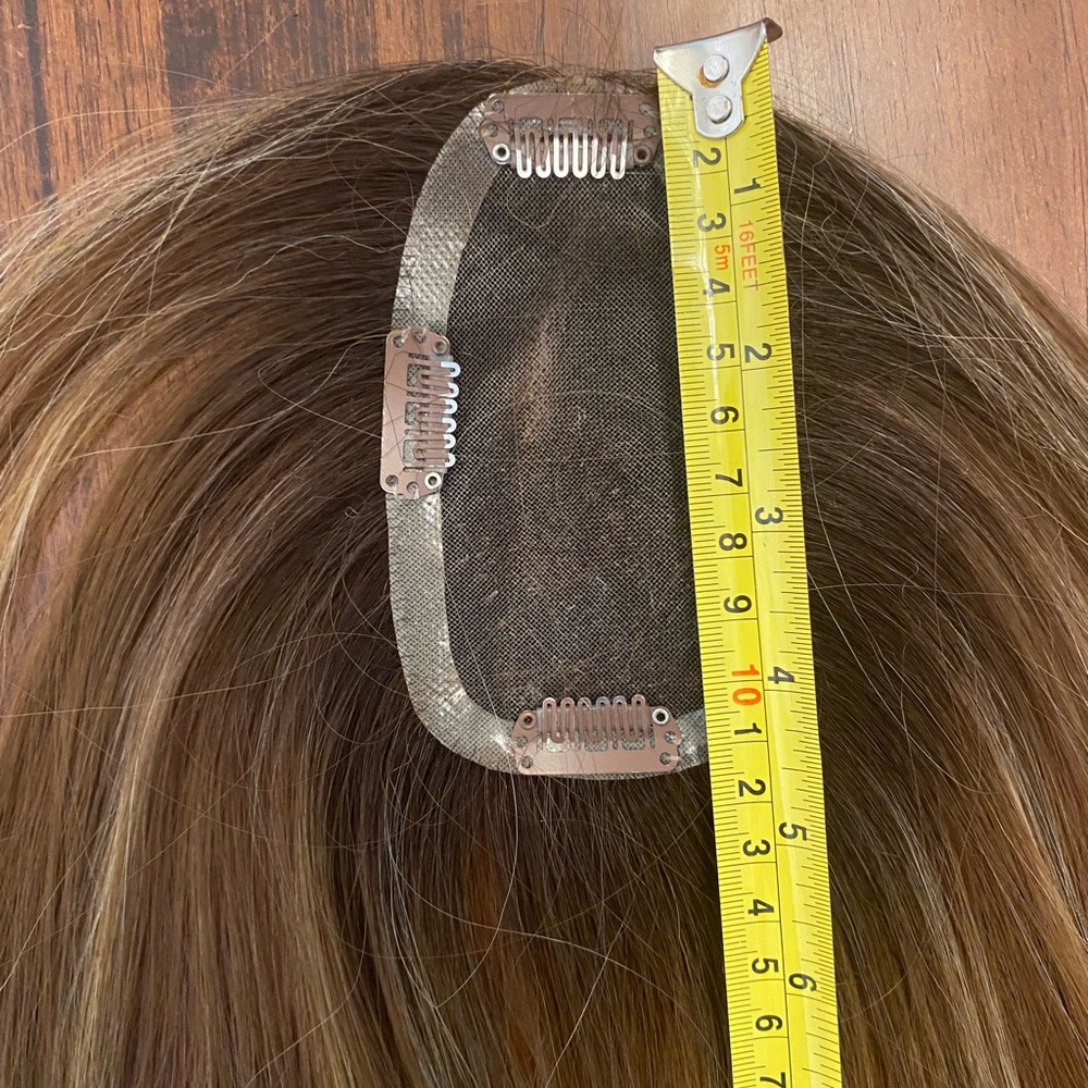 NEW Jon Renau Synthetic Hair Topper - brown blond - Heat Friendly Styling!! - Picture 6 of 8